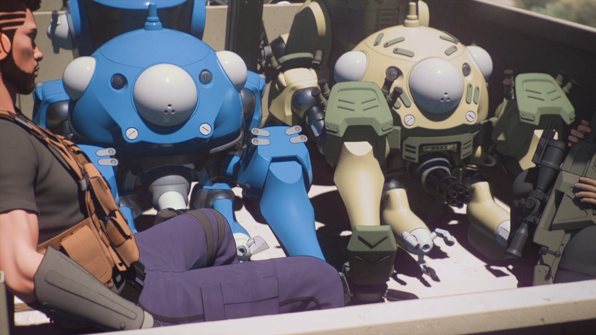 Кадры из Призрак в доспехах: SAC_2045. Устойчивая война (2021)