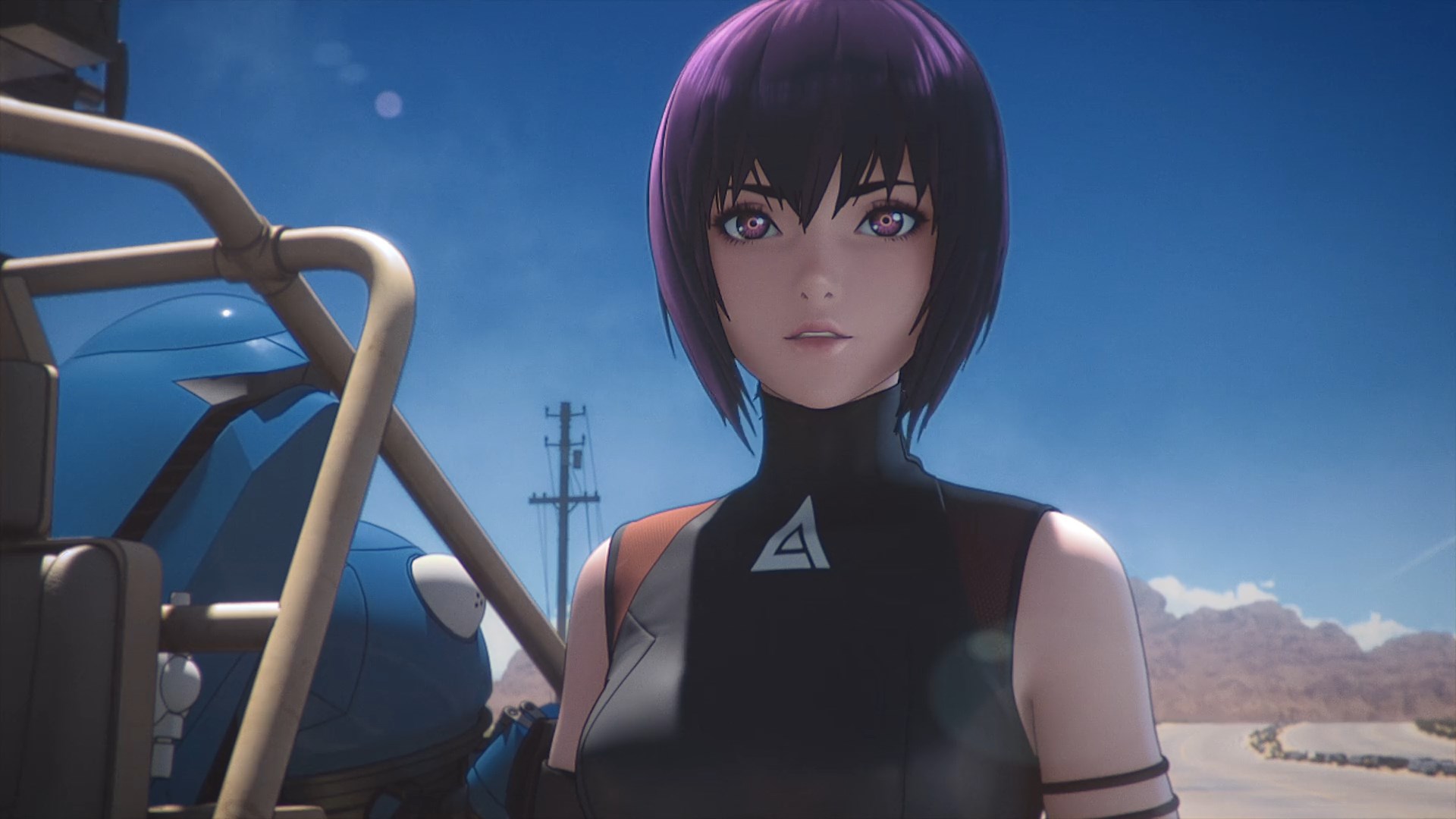 Кадры из Призрак в доспехах: SAC_2045. Устойчивая война (2021)