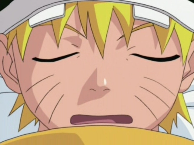 Кадры из Наруто: Найти тёмно-красный четырёхлистный клевер! (2002)