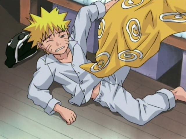 Кадры из Наруто: Найти тёмно-красный четырёхлистный клевер! (2002)